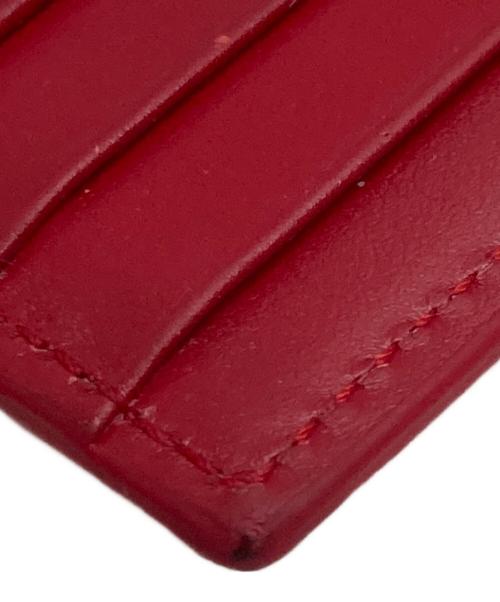 SUPREME（シュプリーム）Supreme (シュプリーム) Leather Zip Card Holder レッドの古着・服飾アイテム