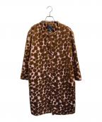 mina perhonenミナ ペルホネン）の古着「good news!ベロアコート」｜ブラウン