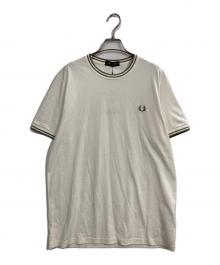 FRED PERRY（フレッドペリー）の古着「Twin Tipped T-Shirt」｜ホワイト