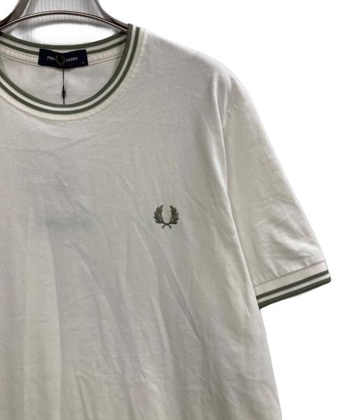 FRED PERRY（フレッドペリー）FRED PERRY (フレッドペリー) Twin Tipped T-Shirt ホワイト サイズ:Mの古着・服飾アイテム
