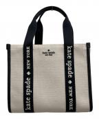 Kate Spadeケイトスペード）の古着「キップ キャンバススモールトート」｜アイボリー