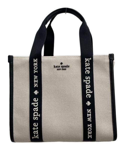 Kate Spade（ケイトスペード）Kate Spade (ケイトスペード) キップ キャンバススモールトート アイボリーの古着・服飾アイテム