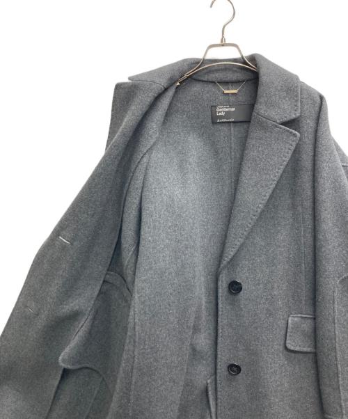 CHAOS（カオス）CHAOS (カオス) GLスーペリボースロング チェスターコート グレー サイズ:Fの古着・服飾アイテム