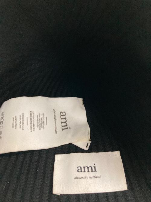 AMI Alexandre Mattiussi（アミアレクサンドルマテュッシ）AMI Alexandre Mattiussi (アミアレクサンドルマテュッシ) ニットキャップ ブラック サイズ:Uの古着・服飾アイテム