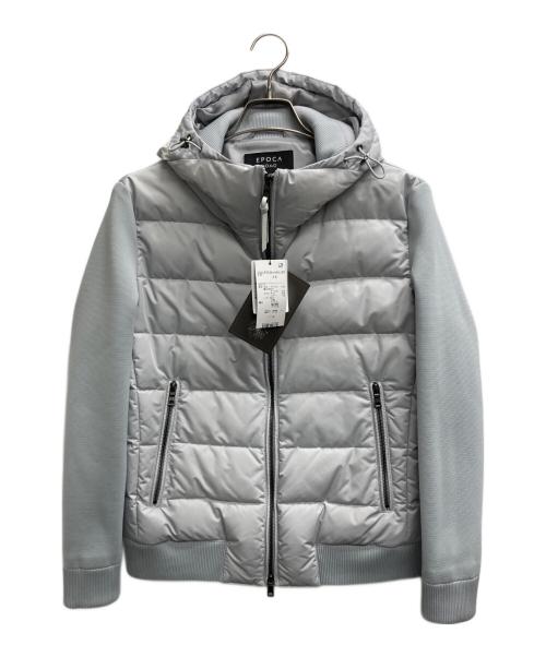 EPOCA UOMO（エポカ ウォモ）EPOCA UOMO (エポカ ウォモ) ニット切替ダウンジャケット グレー サイズ:46 未使用品の古着・服飾アイテム