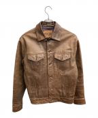 GAP BLUE JEANSギャップブルージーンズ）の古着「レザージャケット」｜ブラウン
