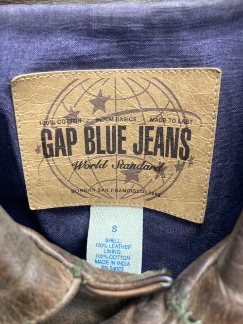 GAP BLUE JEANS（ギャップブルージーンズ）GAP BLUE JEANS (ギャップブルージーンズ) レザージャケット ブラウン サイズ:Ｓの古着・服飾アイテム