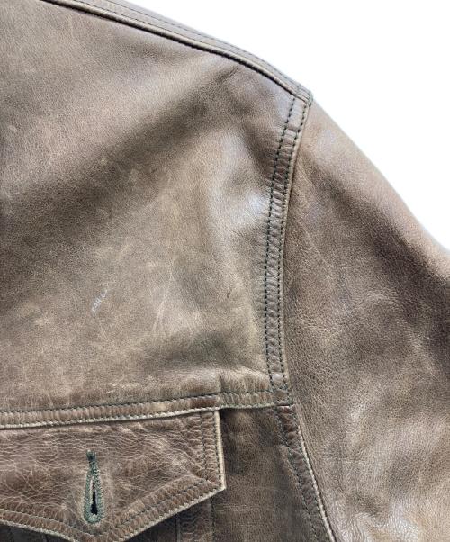 GAP BLUE JEANS（ギャップブルージーンズ）GAP BLUE JEANS (ギャップブルージーンズ) レザージャケット ブラウン サイズ:Ｓの古着・服飾アイテム