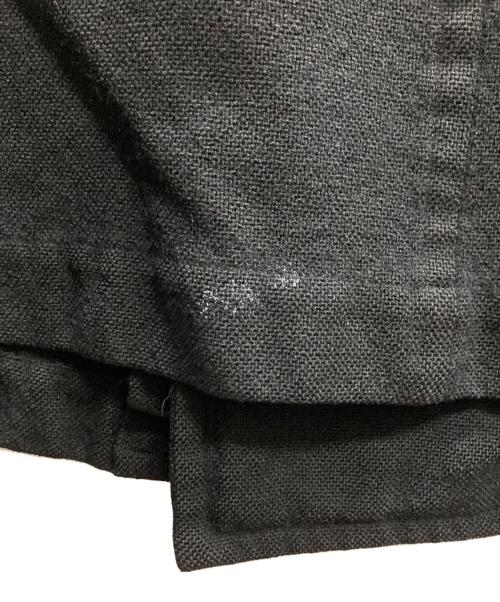 BLACK COMME des GARCONS（ブラックコムデギャルソン）BLACK COMME des GARCONS (ブラックコムデギャルソン) ベルト付きPーコート ブラック サイズ:Mの古着・服飾アイテム