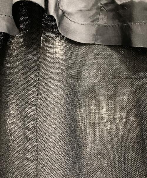 BLACK COMME des GARCONS（ブラックコムデギャルソン）BLACK COMME des GARCONS (ブラックコムデギャルソン) ベルト付きPーコート ブラック サイズ:Mの古着・服飾アイテム