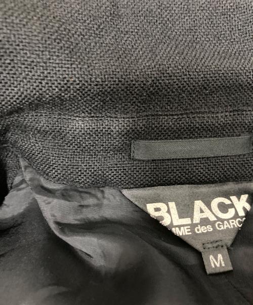 BLACK COMME des GARCONS（ブラックコムデギャルソン）BLACK COMME des GARCONS (ブラックコムデギャルソン) ベルト付きPーコート ブラック サイズ:Mの古着・服飾アイテム