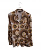 COMME des GARCONS HOMME PLUSコムデギャルソンオムプリュス）の古着「総柄レーヨンジャケット」｜ベージュ