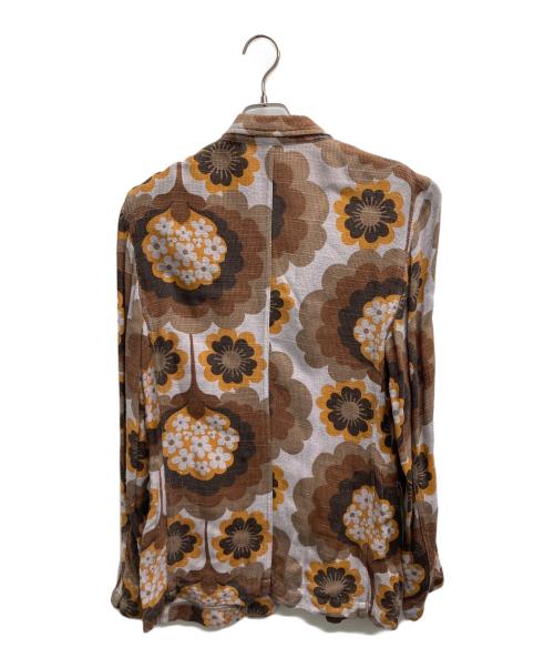 COMME des GARCONS HOMME PLUS（コムデギャルソンオムプリュス）COMME des GARCONS HOMME PLUS (コムデギャルソンオムプリュス) 総柄レーヨンジャケット ベージュ サイズ:Sの古着・服飾アイテム