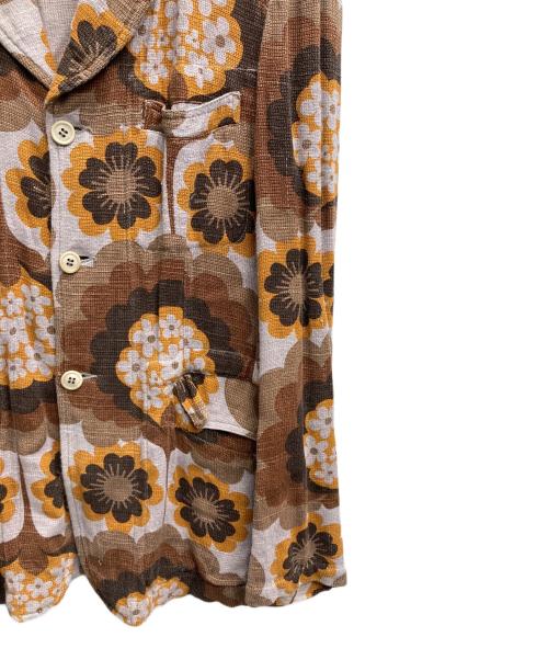 COMME des GARCONS HOMME PLUS（コムデギャルソンオムプリュス）COMME des GARCONS HOMME PLUS (コムデギャルソンオムプリュス) 総柄レーヨンジャケット ベージュ サイズ:Sの古着・服飾アイテム