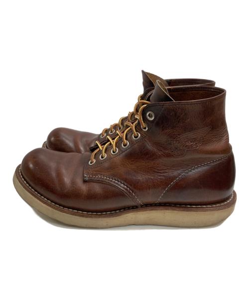 RED WING（レッドウィング）RED WING (レッドウィング) 6-INCH CLASSIC ROUND　（6インチ　クラシック　ラウンド） ブラウン サイズ:７Dの古着・服飾アイテム