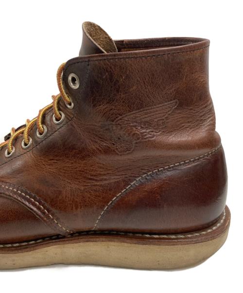 RED WING（レッドウィング）RED WING (レッドウィング) 6-INCH CLASSIC ROUND　（6インチ　クラシック　ラウンド） ブラウン サイズ:７Dの古着・服飾アイテム