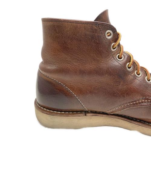 RED WING（レッドウィング）RED WING (レッドウィング) 6-INCH CLASSIC ROUND　（6インチ　クラシック　ラウンド） ブラウン サイズ:７Dの古着・服飾アイテム