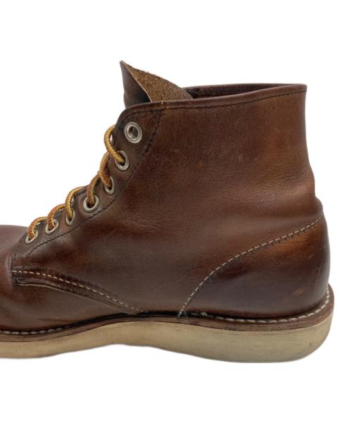 RED WING（レッドウィング）RED WING (レッドウィング) 6-INCH CLASSIC ROUND　（6インチ　クラシック　ラウンド） ブラウン サイズ:７Dの古着・服飾アイテム