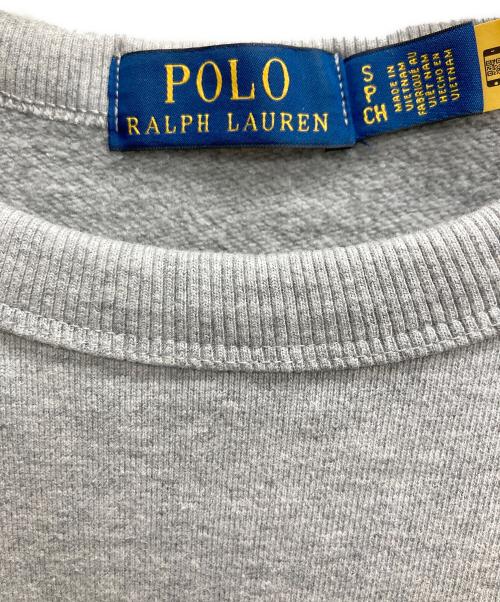 POLO RALPH LAUREN（ポロ・ラルフローレン）POLO RALPH LAUREN (ポロ・ラルフローレン) ロゴスウェット グレー サイズ:Sの古着・服飾アイテム