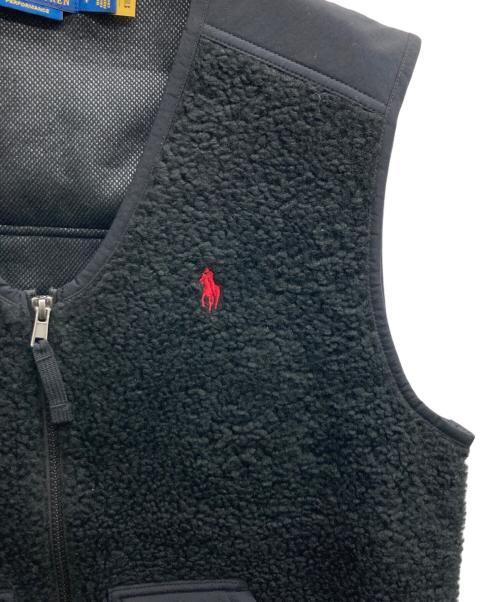 POLO RALPH LAUREN（ポロ・ラルフローレン）POLO RALPH LAUREN (ポロ・ラルフローレン) ウィンドブロッキングハイブリッドベスト ブラック サイズ:Sの古着・服飾アイテム