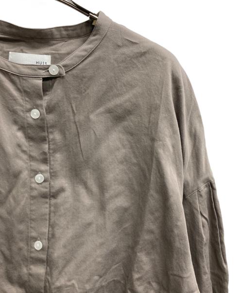 HUIS（ハウス）huis (ハウス) やわらかサテンバルーンスリーブブラウス ベージュ サイズ:Fの古着・服飾アイテム