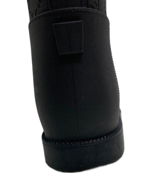 GUCCI（グッチ）GUCCI (グッチ) GG総柄ラバーロングブーツ ブラック サイズ:36の古着・服飾アイテム