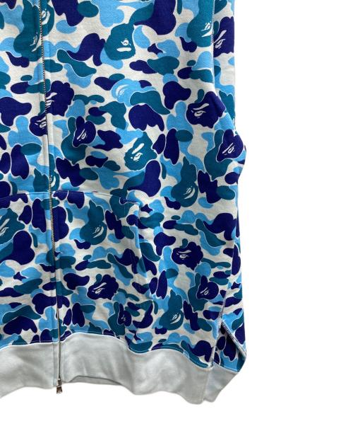 A BATHING APE（ア ベイシング エイプ）A BATHING APE (ア ベイシング エイプ) Camo Shark Full Zip Hoodie（カモ　シャーク　フル　ジップ　フーディ） スカイブルー サイズ:Lの古着・服飾アイテム
