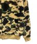 中古・古着 A BATHING APE (ア ベイシング エイプ) 1ST CAMO 2ND SHARK BOA HOODIE JACKET（ファースト　カモ　セカンド　シャーク　ボア　フーディ　ジャケット） カーキ サイズ:M：28000円
