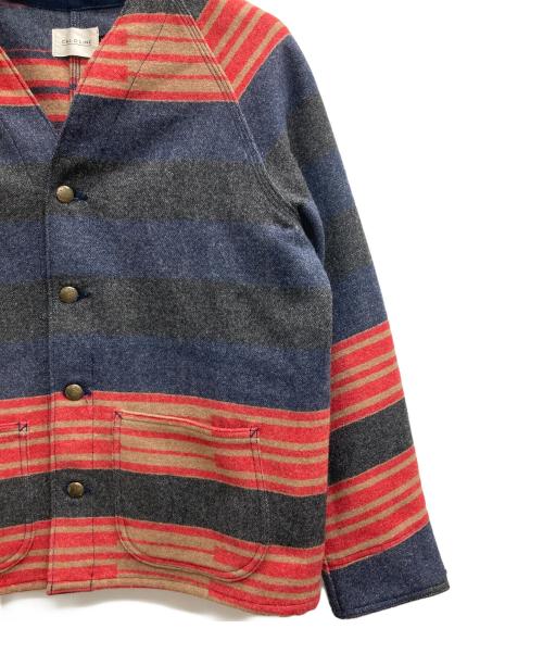 CAL O LINE（キャルオーライン）CAL O LINE (キャルオーライン) ウールジャケット ネイビー サイズ:Mの古着・服飾アイテム