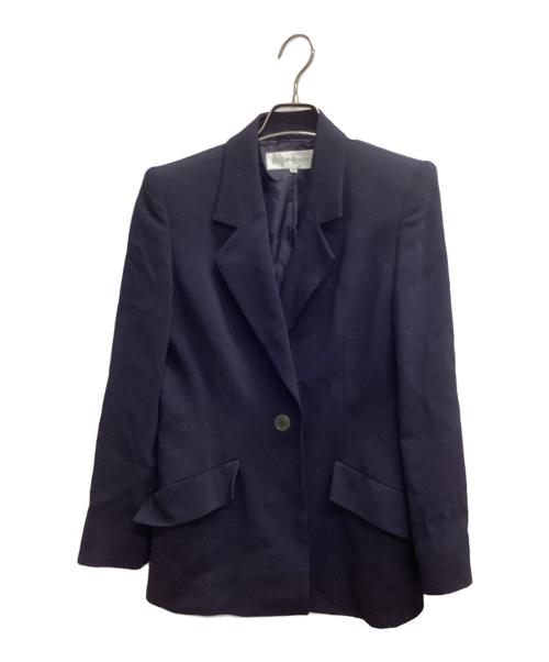 Yves Saint Laurent（イヴサンローラン）Yves Saint Laurent (イヴサンローラン) 1Bジャケット ネイビー サイズ:34の古着・服飾アイテム