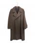 AURALEE（オーラリー）の古着「SUPER MILLED SHETLAND WOOL DOUBLE-BREASTED COAT（スーパー　ミルド　シートランド　ウール　ダブル　ブレステッド　コート）」｜ブラウン