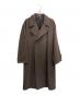 中古・古着 AURALEE (オーラリー) SUPER MILLED SHETLAND WOOL DOUBLE-BREASTED COAT（スーパー　ミルド　シートランド　ウール　ダブル　ブレステッド　コート） ブラウン サイズ:４：40000円