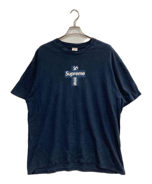 SUPREME（シュプリーム）Supreme (シュプリーム) Supreme Cross Box Logo TEE ネイビー サイズ:XLの古着・服飾アイテム