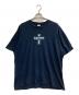 Supreme（シュプリーム）の古着「Supreme Cross Box Logo TEE」｜ネイビー
