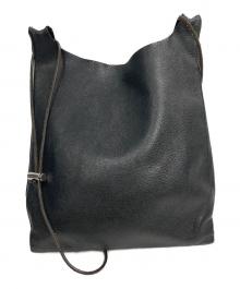 TOKYO LEATHER FACTORY（トウキョウ レザー ファクトリー）の古着「レザーショルダーバッグ」｜ブラック