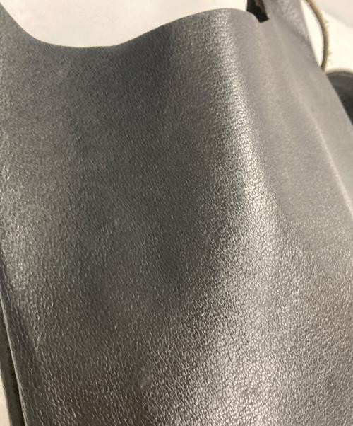TOKYO LEATHER FACTORY（トウキョウ レザー ファクトリー）tokyo leather factory (トウキョウ レザー ファクトリー) レザーショルダーバッグ ブラックの古着・服飾アイテム