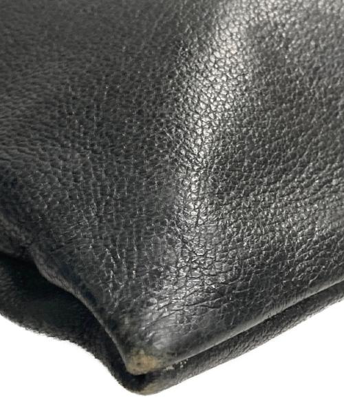 TOKYO LEATHER FACTORY（トウキョウ レザー ファクトリー）tokyo leather factory (トウキョウ レザー ファクトリー) レザーショルダーバッグ ブラックの古着・服飾アイテム