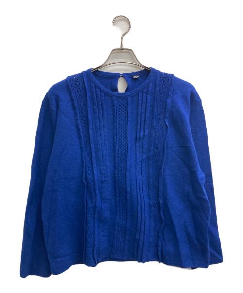 45R（フォーティファイブ・アール）45R (フォーティファイブ・アール) フロート縮絨deレースTシャツ ブルー サイズ:表記無し（実寸サイズをご参照下さい）の古着・服飾アイテム