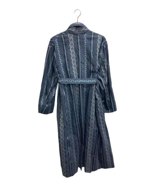 45R（フォーティファイブ・アール）45R (フォーティファイブ・アール) フラワージャカードのハッピィロング ネイビー サイズ:表記なしの古着・服飾アイテム