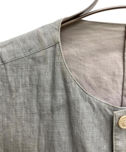 nestrobe confect（ネストローブ コンフェクト）nestrobe confect (ネストローブ コンフェクト) リネンクルーネックベスト グレー サイズ:４の古着・服飾アイテム