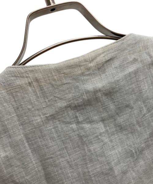 nestrobe confect（ネストローブ コンフェクト）nestrobe confect (ネストローブ コンフェクト) リネンクルーネックベスト グレー サイズ:４の古着・服飾アイテム