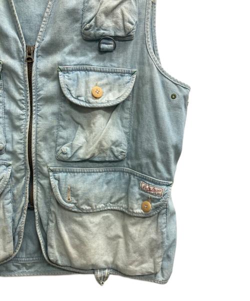 POLO RALPH LAUREN（ポロ・ラルフローレン）POLO RALPH LAUREN (ポロ・ラルフローレン) フィッシングベスト インディゴ サイズ:Mの古着・服飾アイテム