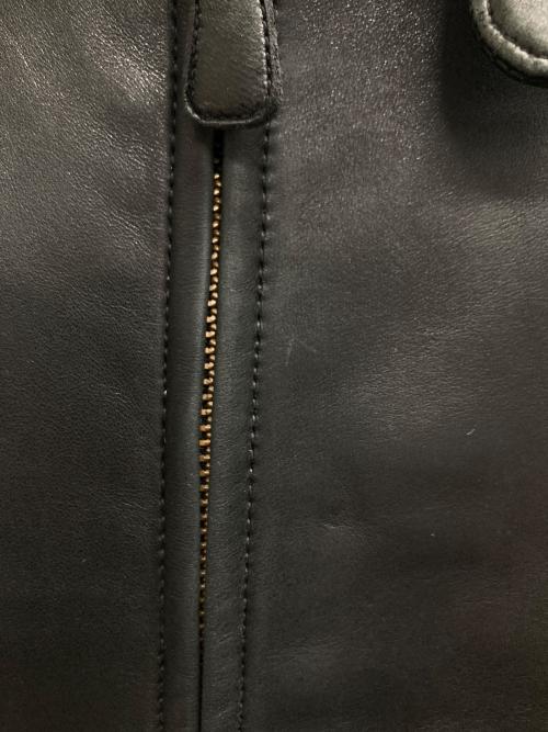 POLO RALPH LAUREN（ポロ・ラルフローレン）POLO RALPH LAUREN (ポロ・ラルフローレン) レザースイングトップ ブラック サイズ:Mの古着・服飾アイテム