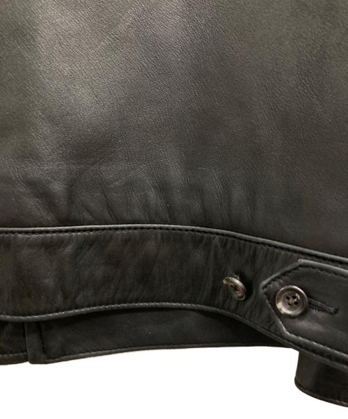 POLO RALPH LAUREN（ポロ・ラルフローレン）POLO RALPH LAUREN (ポロ・ラルフローレン) レザースイングトップ ブラック サイズ:Mの古着・服飾アイテム