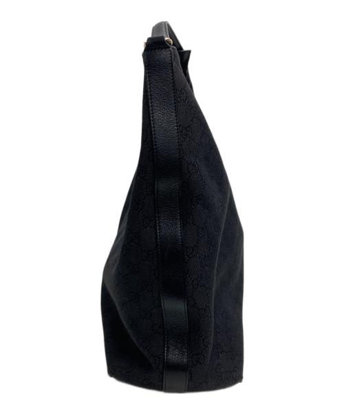 GUCCI（グッチ）GUCCI (グッチ) ホーボーショルダーバッグ ブラックの古着・服飾アイテム