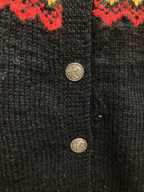 DALE OF NORWAY（ダーレ オブ ノルウェイ）DALE OF NORWAY (ダーレ オブ ノルウェイ) ニットカーディガン ブラック サイズ:Mの古着・服飾アイテム