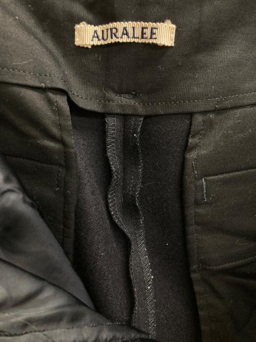 AURALEE（オーラリー）AURALEE (オーラリー) LIGHT MELTON WIDE SLACK（ライト　メルトン　ワイド　スラックス） ネイビー サイズ:5の古着・服飾アイテム