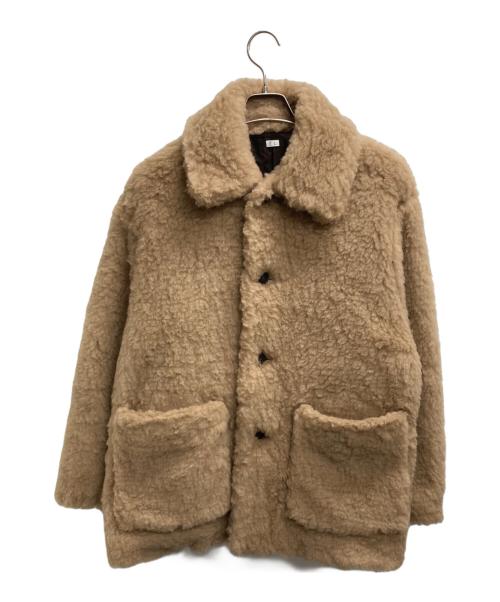 eL（エル）EL (エル) ボアブルゾン ベージュ サイズ:2 未使用品の古着・服飾アイテム