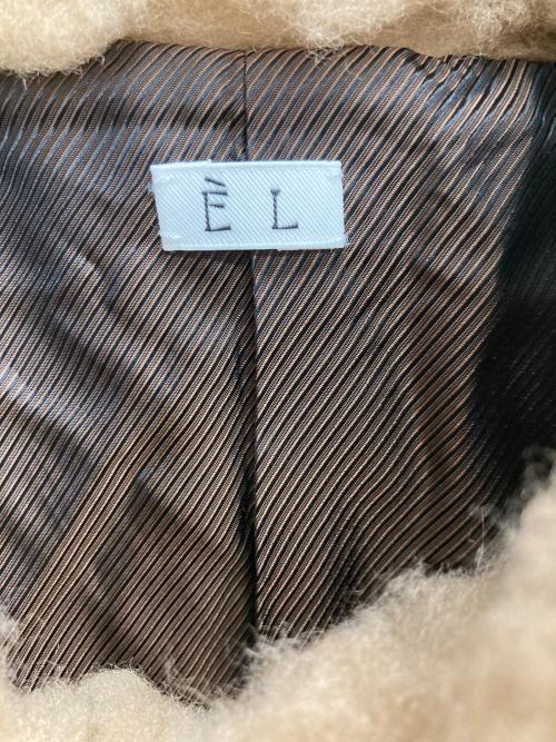 eL（エル）EL (エル) ボアブルゾン ベージュ サイズ:2 未使用品の古着・服飾アイテム