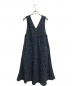 BEARDSLEYビアズリー）の古着「ツイードフレアーワンピース」｜ブラック